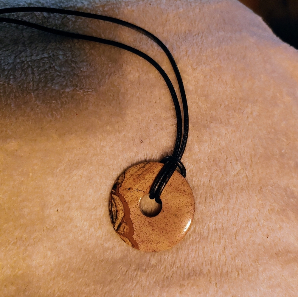 Brown Quartz Stone Necklace
